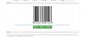 Screenshot of a barcode.windegger.wtf generated barcode.